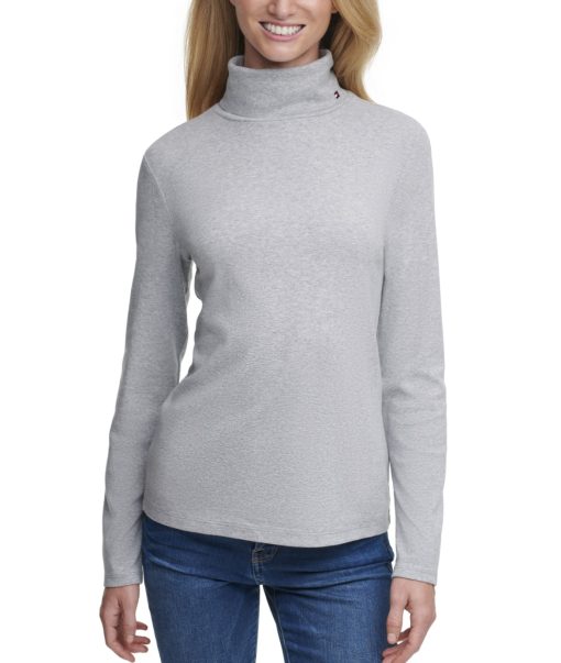 Tommy Hilfiger Cotton Turtleneck Top S