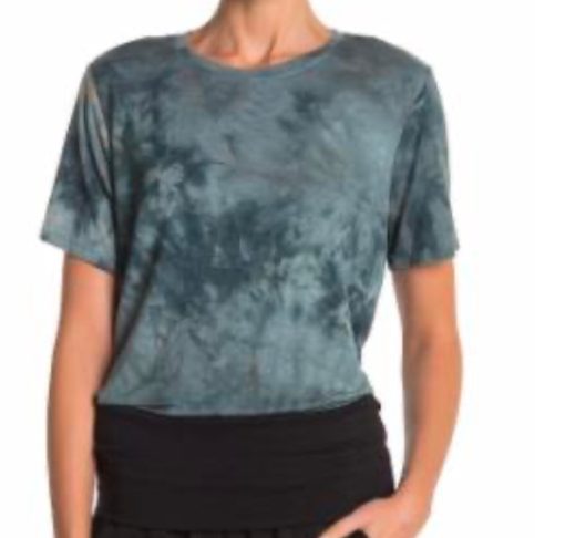 DKNY Tie Dye Crew Neck T-Shirt Green L at Nordstrom Rack - Womens Tees & T-Shirts - Womens Shirts size L