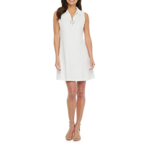 MSK Womens Eyelet Mini Shift Dress size S