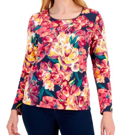 Karen Scott Women's Autumn Dream Top, Created size M