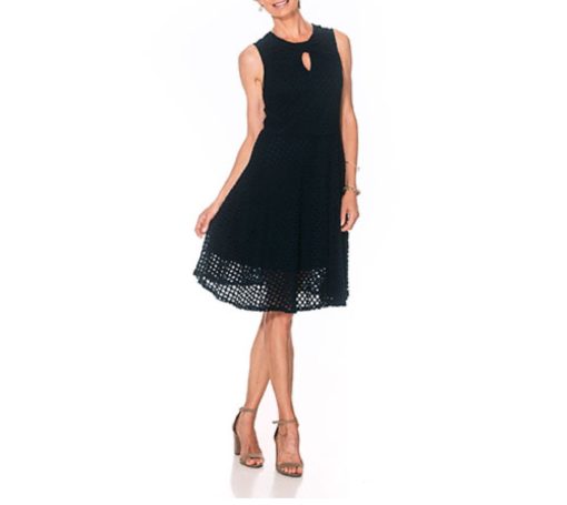 Sharagano Black Dress Size 4 - Sleeveless Cocktail Dress