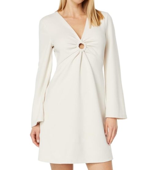 DONNA MORGAN Ivory Mini Dress Size 10 - Cocktail Dress