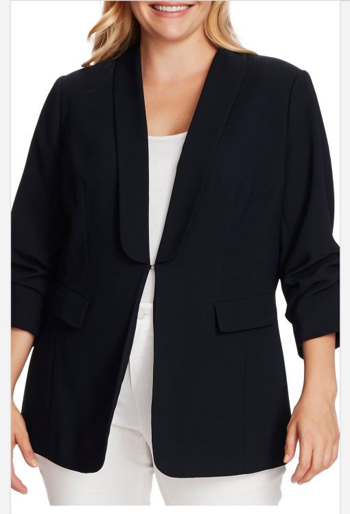 Vince camuto Plus Size Women's Vince Camuto Moss Crepe Blazer, Size 24W - NAVy