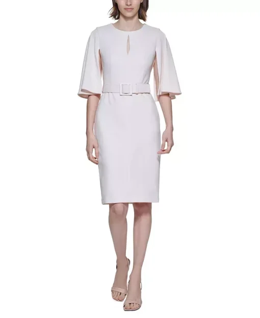 Calvin Klein Belted Sheath Dress 4