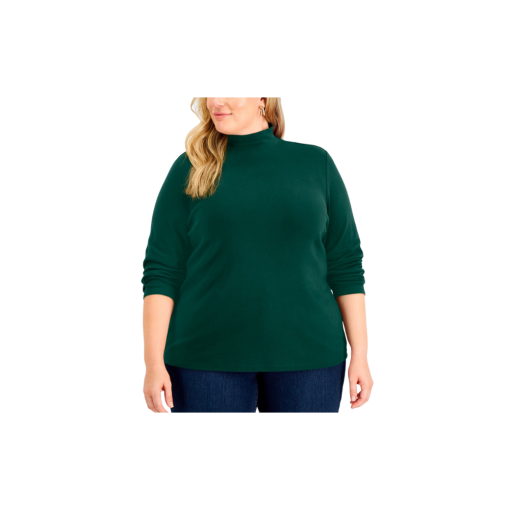 Karen Scott Plus Size Mock-Neck Top, Created for Macy's size 2x