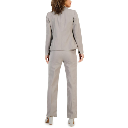 Le Suit Gray Pantsuit Size 18 Women's Business Suit