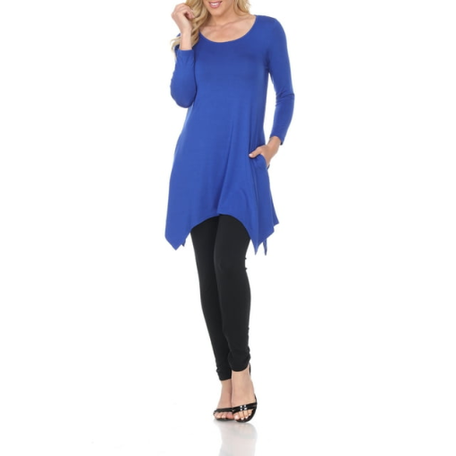 White Mark Women's Makayla Tunic - Royal blue S