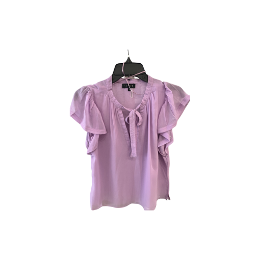 1.STATE Lavender Blouse Size S Ruffle Sleeve Top - Women's Shirts