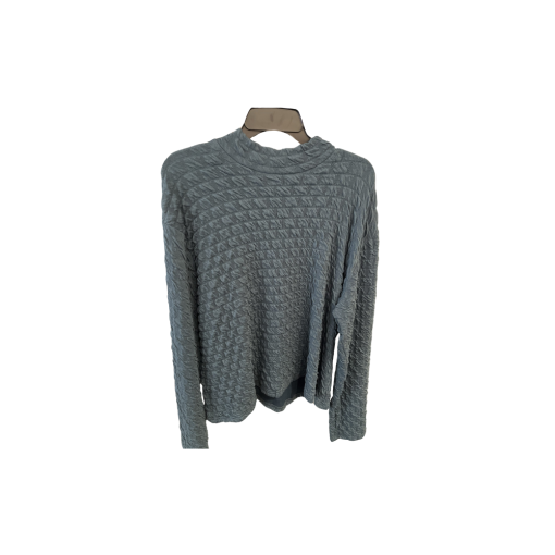 STATIC Gray Textured Turtleneck Sweater - Size 3 - Women's Tops - Image 2