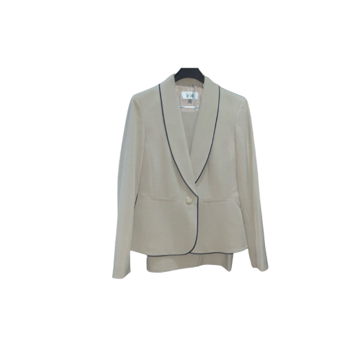 Le Suit Beige 24W Women's Suit Set - Plus Size Business Wear