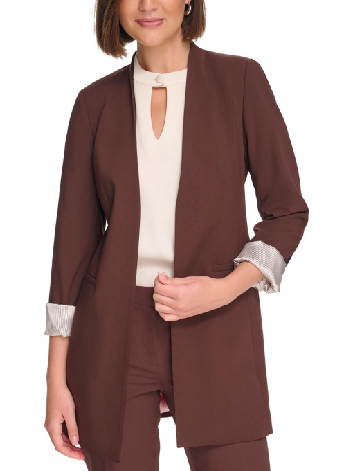 Calvin Klein Petite Brown Blazer - Women's Size 2P - Work Blazer