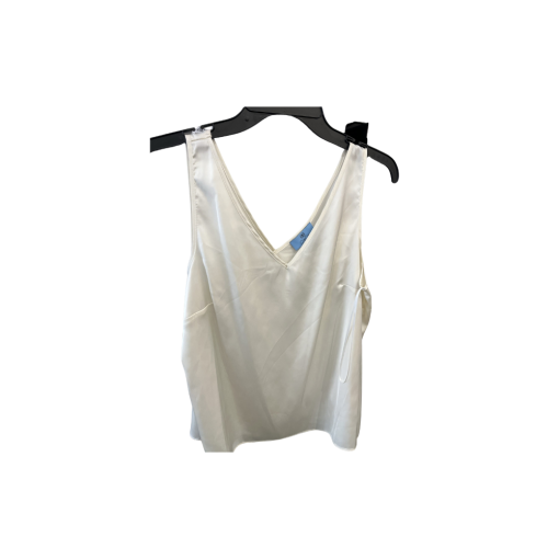 CeCe White V-Neck Tank Top - Size S - Women's Blouse