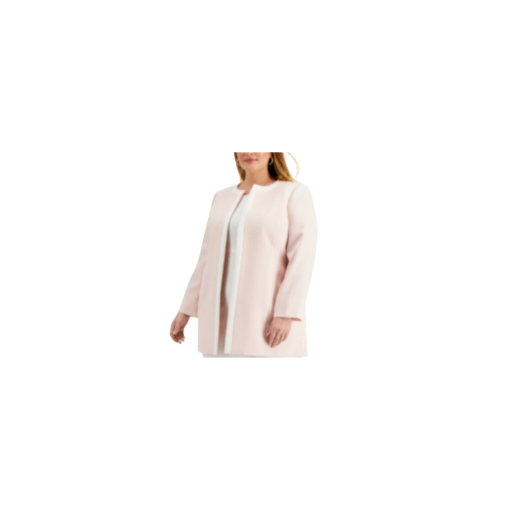 Le Suit Pink Plus Size Jacket - Women's Blazer - Workwear