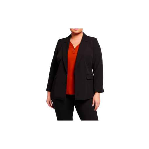 Nanette Black Plus Size Blazer 20W - Women's Suit Jacket