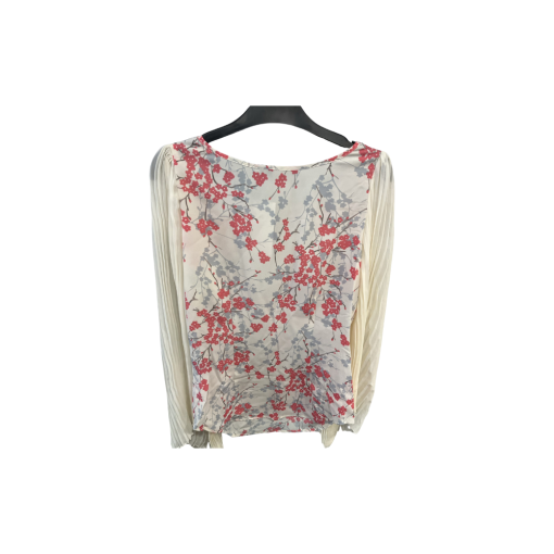 BCBGMAXAZRIA Ivory Floral Blouse XS - Women's Tops - Image 2