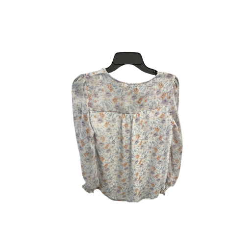 1.STATE Floral Blouse XS White Button Up Top - Women's Shirts - Image 2