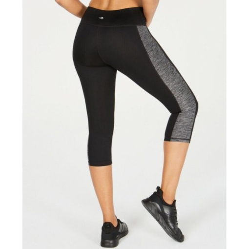 ID Ideology Black Colorblock Capri Leggings 2X - Workout Pants - Image 2