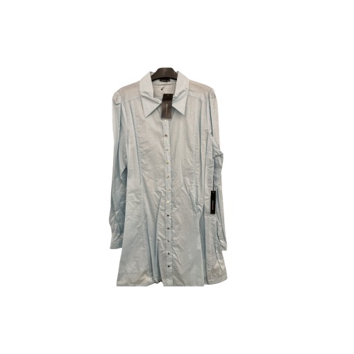 BCBGMAXAZRIA Light Blue Shirt Dress - XL - Women's Dresses