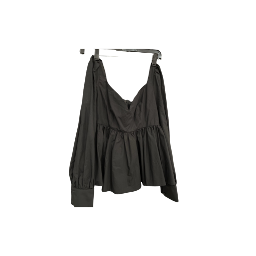 KOURT Black Peplum Top - Size S - Women's Blouse