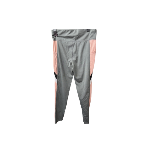 GM Fashion Gray & Pink Colorblock Leggings XL/XXL - Workout Pants