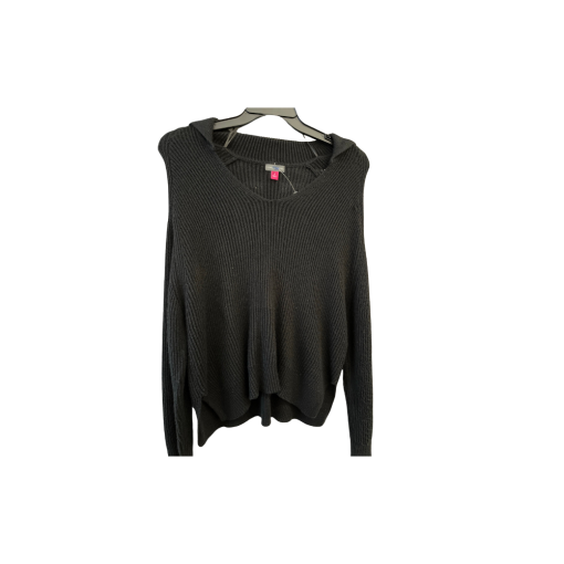 Vince Camuto Black Knit Hoodie Sweater - Size S - Women's Top