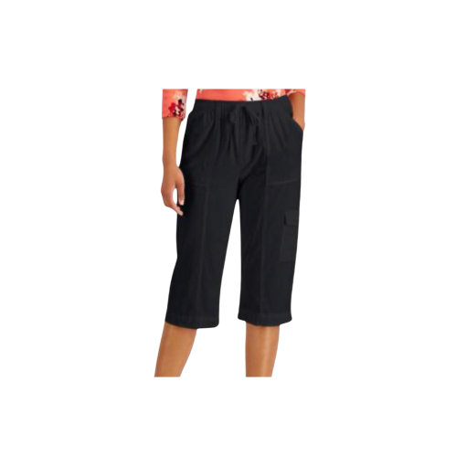 Karen Scott Petite Black Capri Pants - PS - Women's Capris