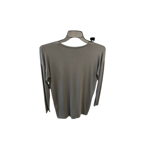 EILEEN FISHER XS Green V-Neck Long Sleeve Top - Women's Shirt - Image 2