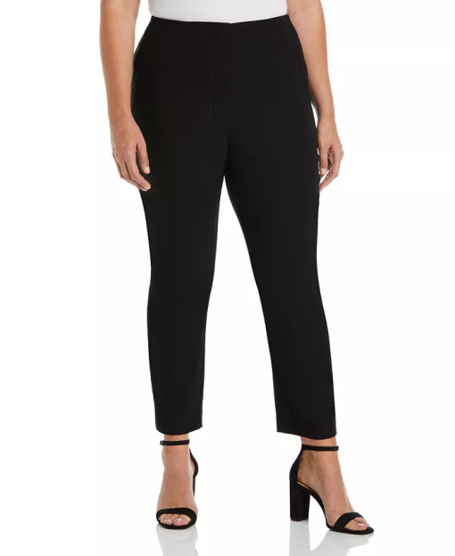 Ella Rafaella Plus Black Straight Leg Pants - Size 18W - Women's Pants