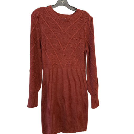 Adrienne Vittadini Rust Sweater Dress - Size S - Women's Dresses - Image 2