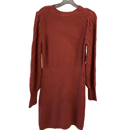 Adrienne Vittadini Rust Sweater Dress - Size S - Women's Dresses