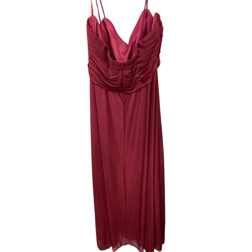 Simply Color Cranberry Maxi Dress Size 10 - Bridesmaid Dress - Image 2