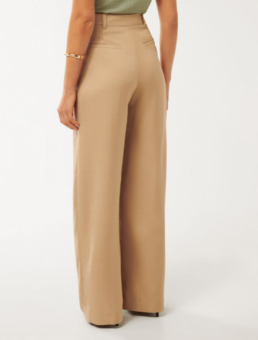 DKNY Plus Khaki Wide Leg Pants 10P - Women's Dress Pants - Image 2