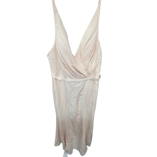 Kleinfeld Blush Satin Slip Dress Size 16 - Bridal Lingerie