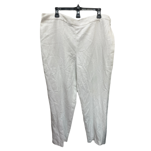 ANNA KLEIN White Pants Size 14 Women's Dress Pants