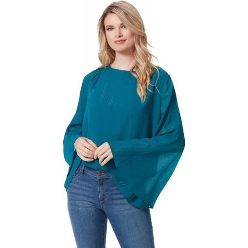 Jessica Simpson Teal Shimmer Blouse XS - Women's Tops & Blouses