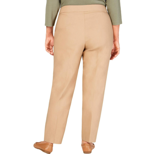 Alfred Dunner Tan Plus Size Pull-On Pants - Tummy Control - 22W - Image 2