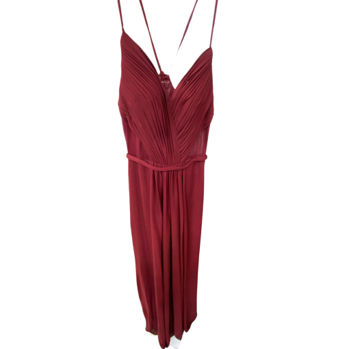 Kleinfeld Cranberry Slip Dress Size 4 | Formal Wear - Image 2