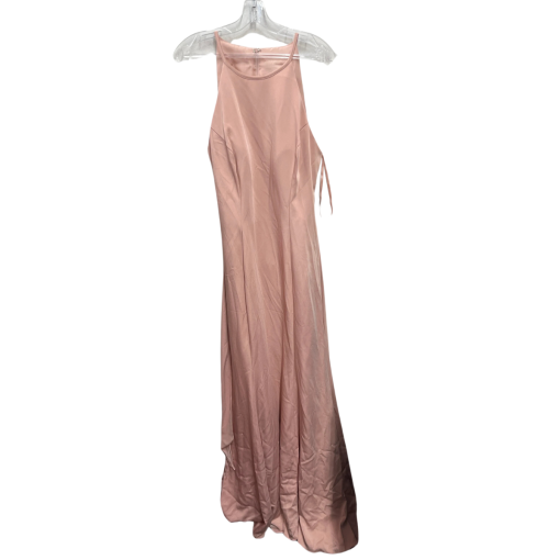 Kleinfeld Pink Satin Maxi Dress Size 18 - Formal Gown