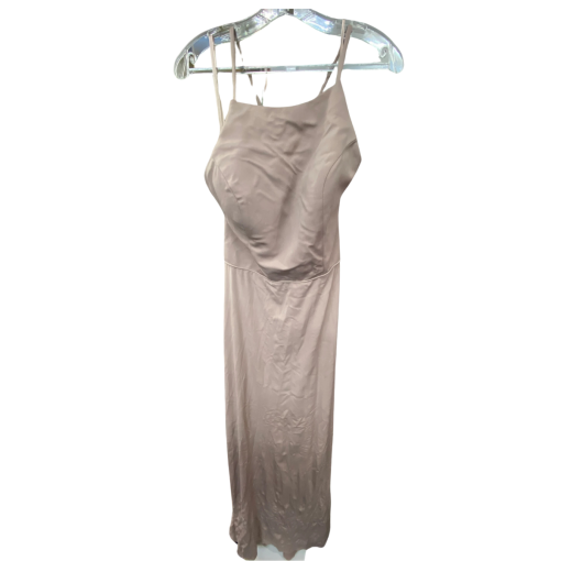 Kleinfeld Pink Satin Maxi Dress Size 22 - Formal Gown