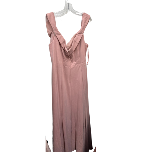 Kleinfeld Pink Satin Maxi Dress Plus Size 24 - Bridesmaid - Image 2