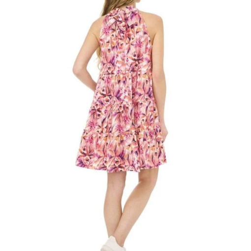 CeCe Floral Halter Dress - Pink, Size S - Women's Summer Dress - Image 2