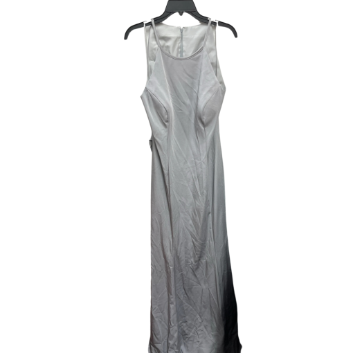 Kleinfeld Silver Maxi Dress Size 18 - Formal Gown