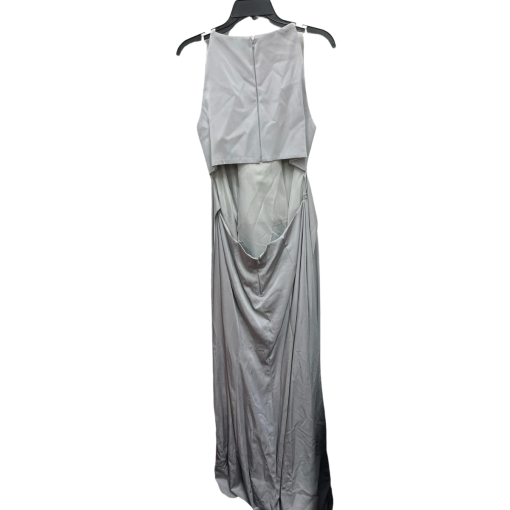 Kleinfeld Silver Maxi Dress Size 18 - Formal Gown - Image 2