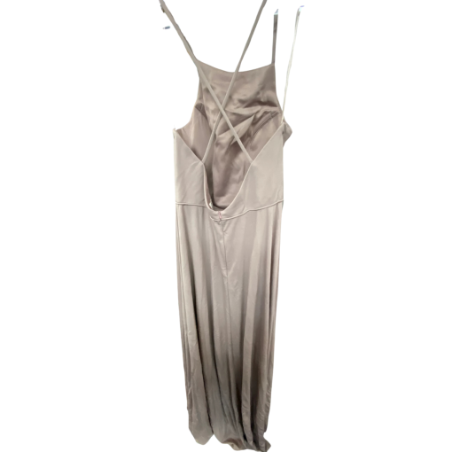 Kleinfeld Champagne Satin Gown Size 16 | Bridesmaid Dress - Image 2