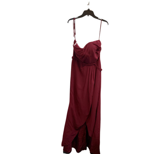 Burgundy Maxi Dress - Size S - Formal Gown