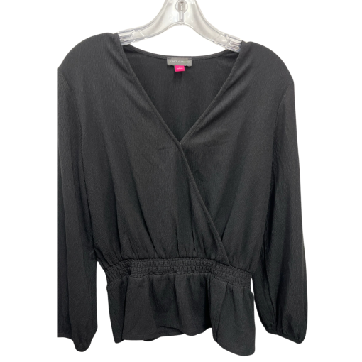 Vince Camuto Black Blouse, Size S, Women's Tops, Wrap Style