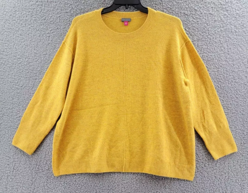 Vince Camuto Yellow Sweater 2X - Women's Pullover Knit Top