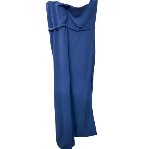 Navy Strapless Maxi Dress Size 22 | Evening Gown - Image 2