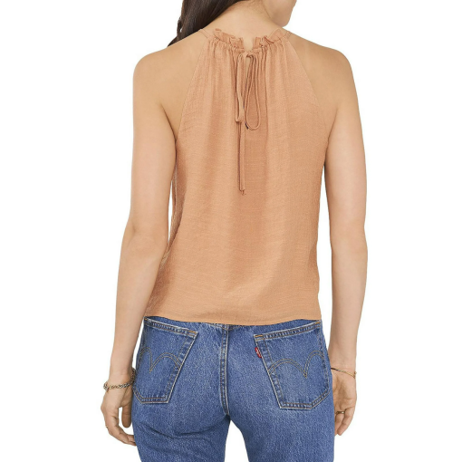 1.STATE Halter Top - Peach - XXL - Women's Blouse - Summer Top - Image 2