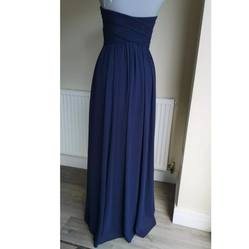 Navy Strapless Maxi Dress Size 20 - Formal Gown - Image 2